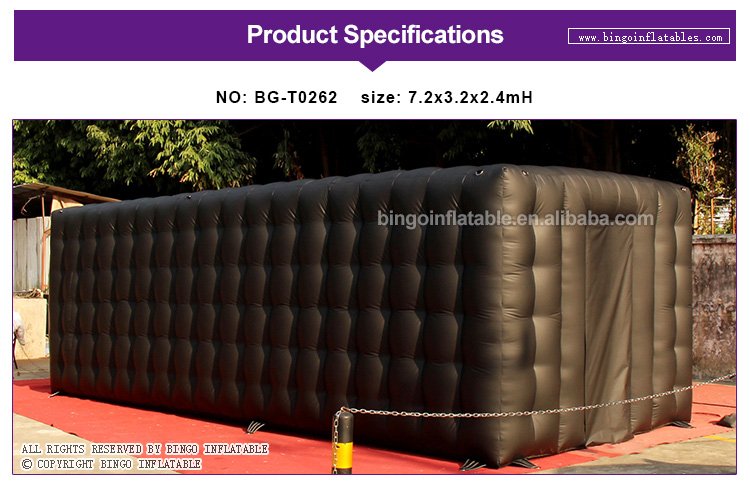 Black Pvc Customized Outdoor Pavilion Marquee Tent Waterproof And Uv Protected 72x32x24m Square Room - 1 Black Pvc Customized Outdoor Pavilion Marquee Tent Waterproof And Uv Protected 72x32x24m Square Room - 1