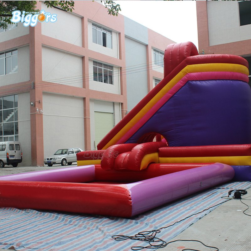 Pvc Inflatable Water Slide Combo Pool Amusement Park For Kids Outdoor Splash Fun - 4 Pvc Inflatable Water Slide Combo Pool Amusement Park For Kids Outdoor Splash Fun - 4