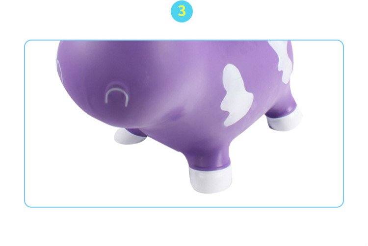 Quality Thick Pvc Inflatable Jumping Cow Toy For Children In Assorted Colors - 7 Quality Thick Pvc Inflatable Jumping Cow Toy For Children In Assorted Colors - 7