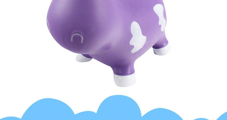 Quality Thick Pvc Inflatable Jumping Cow Toy For Children In Assorted Colors - 4 Quality Thick Pvc Inflatable Jumping Cow Toy For Children In Assorted Colors - 4