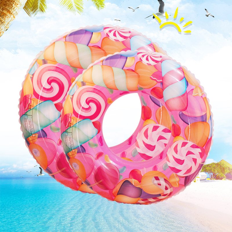 Adults Large Inflatable Pvc Swim Ring Lollipop Design Lifebuoy Pool Float For Beach Outdoor Water Sports - 7 Adults Large Inflatable Pvc Swim Ring Lollipop Design Lifebuoy Pool Float For Beach Outdoor Water Sports - 7