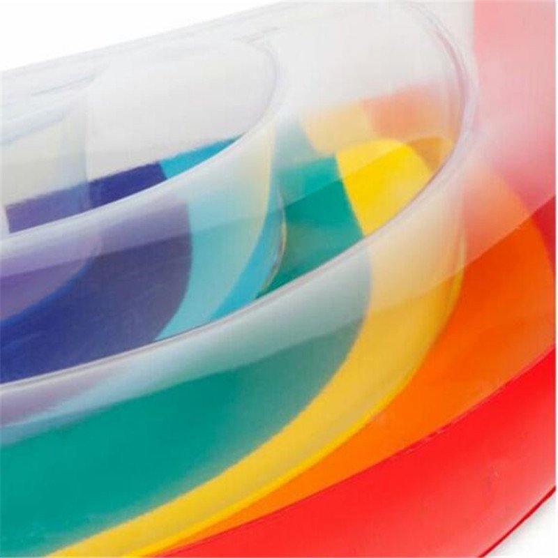 Summer Rainbow Inflatable Pool Float Water Raft Chair Fun Holiday Party Swimming Toy - 6