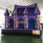Red Jumping Slide Inflatable Up Jump Trampoline - 2