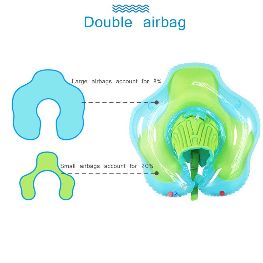 Inflatable Baby Swimming Float Dualraft Bathing Pool Accessory Relaxing Kids Buoy Ring With Bonus Toys - 4