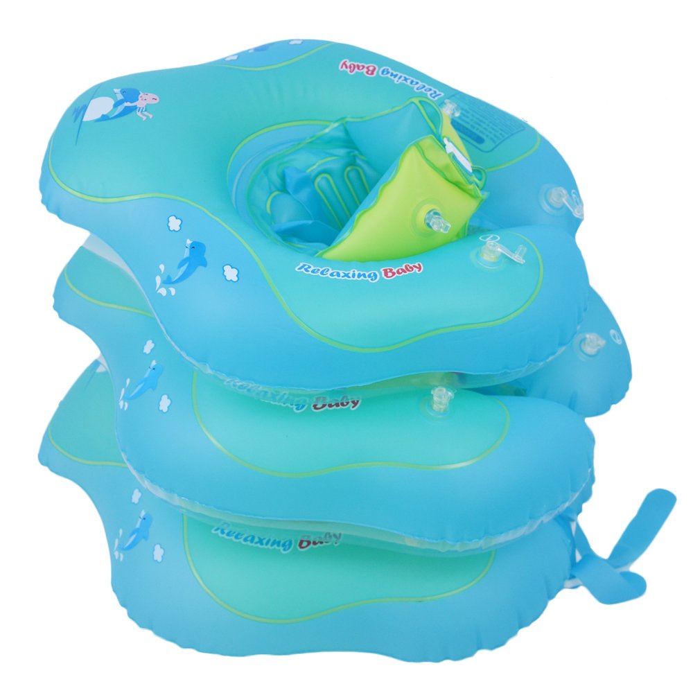 Baby Swimming Ring Inflatable Kids Pool Float Buoy Relaxing Bathing Accessories With Bonus Gifts - 4