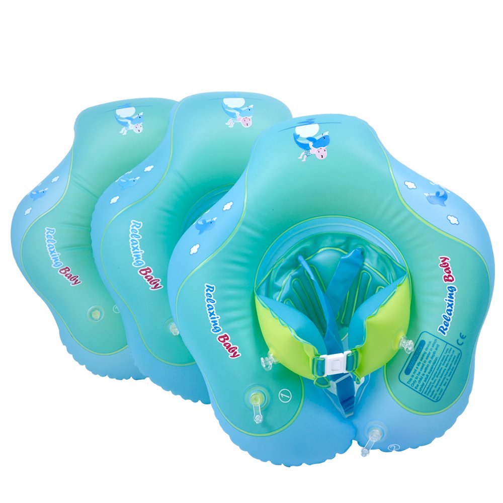 Baby Swimming Ring Inflatable Kids Pool Float Buoy Relaxing Bathing Accessories With Bonus Gifts - 6