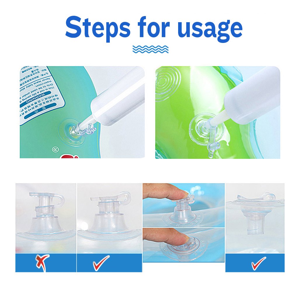 Baby Swimming Ring Inflatable Kids Pool Float Buoy Relaxing Bathing Accessories With Bonus Gifts - 15