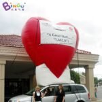 Romantic Decorations 2 5 Meters Inflatable Heart Shape For Outdoor Balloon Wedding Display Toys - 6