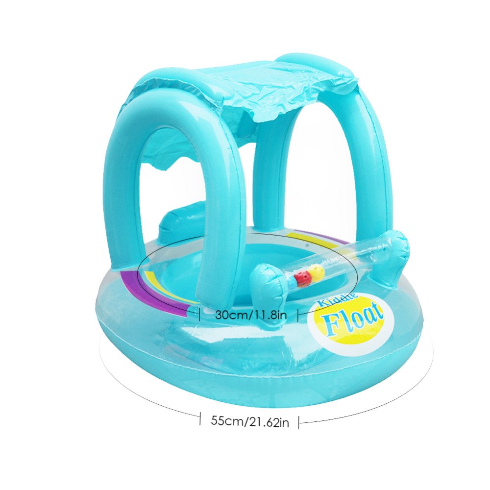 Adjustable Sunshade Inflatable Baby Swimming Ring Safe Pvc Infant Float Boat Fun Water Pool Toy For Kids - 6 Adjustable Sunshade Inflatable Baby Swimming Ring Safe Pvc Infant Float Boat Fun Water Pool Toy For Kids - 6