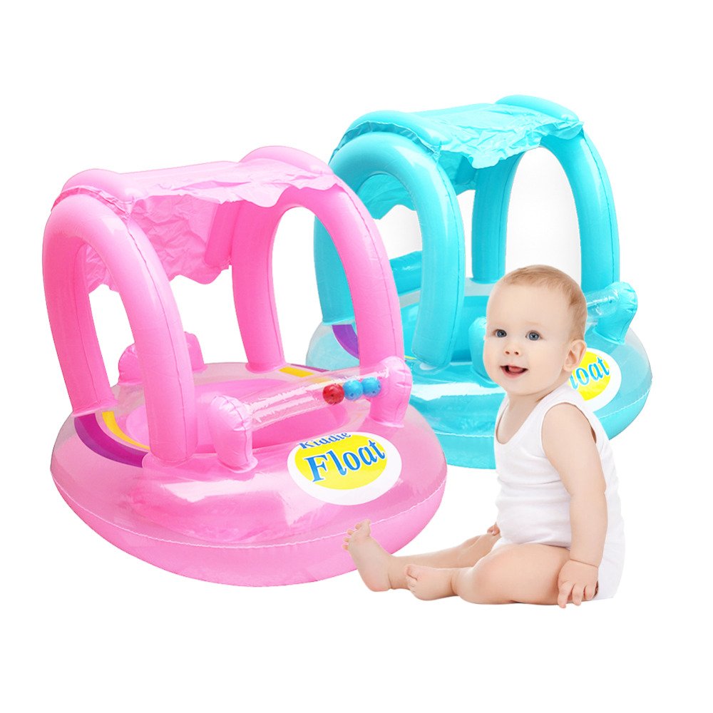 Adjustable Sunshade Inflatable Baby Swimming Ring Safe Pvc Infant Float Boat Fun Water Pool Toy For Kids - 1 Adjustable Sunshade Inflatable Baby Swimming Ring Safe Pvc Infant Float Boat Fun Water Pool Toy For Kids - 1
