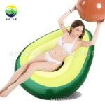 Green Environmentally Friendly Inflatable Avocado Adult Swimming Tube Ball Extra-large Fruit - 3