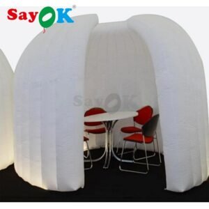 Sayok 2 5m 8 2ft Diameter Inflatable Wall With Light Attractive Portable White Dome For Business Promotion - 2