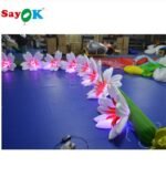 Sayok Giant 8ml 26ft Long Inflatable Flower Led With 16 Color Changing Lights For Wedding Decorations - 3