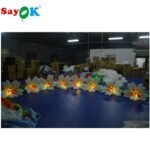 Sayok Giant 8ml 26ft Long Inflatable Flower Led With 16 Color Changing Lights For Wedding Decorations - 2