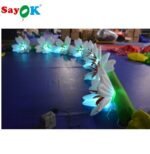 Sayok Giant 8ml 26ft Long Inflatable Flower Led With 16 Color Changing Lights For Wedding Decorations - 4