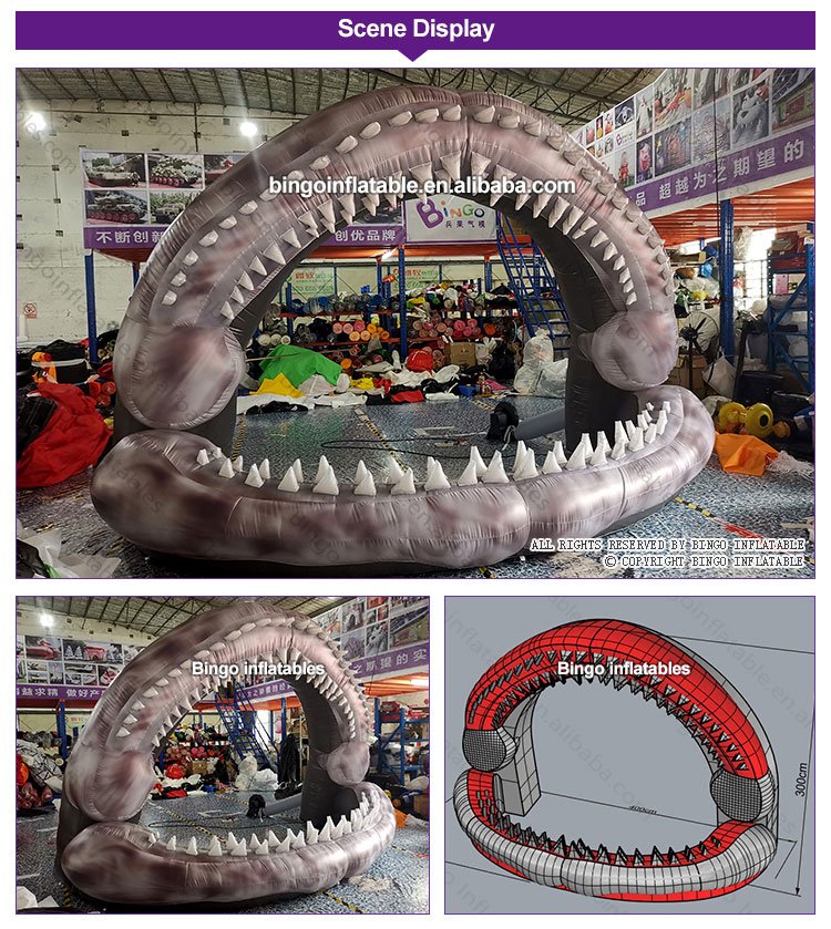 Shark Inflatable Toy Giant Mouth Model Ocean Themed Durable Pool Float For Kids And Adults - 2 Shark Inflatable Toy Giant Mouth Model Ocean Themed Durable Pool Float For Kids And Adults - 2