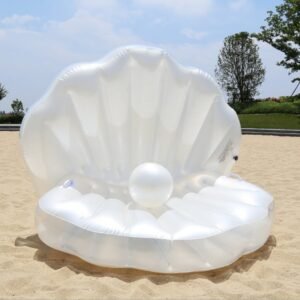 Shell Pearl Children Adult Inflatable Chair Up Chairs Ride-on Toddler Toys Beach Party Portable Folding Picnic