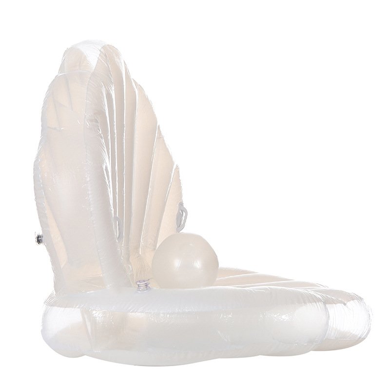Portable Inflatable Shell Pearl Chair For Kids Adults Rideon Beach Picnic Toy Folding Party Seat - 12