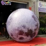 Solar System 3m Inflatable Moon Replica Hanging Light Decor For Planetarium - 2