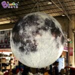 Solar System 3m Inflatable Moon Replica Hanging Light Decor For Planetarium - 5