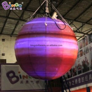 Solar System Model 1m High Inflatable Lighting Jupiter Balloon Hanging Planet Theme Decor - 2