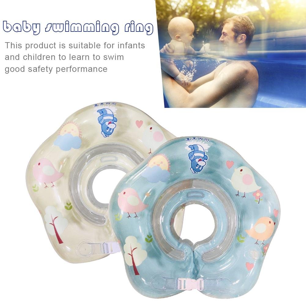 Newborn Baby Safety Swimming Ring Inflatable Spa Pool Float With Secure Neck Collar - 4 Newborn Baby Safety Swimming Ring Inflatable Spa Pool Float With Secure Neck Collar - 4