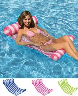 Water Hammock Lounger Pool Float Inflatable Air Mattress Swimming Equipment Accessories