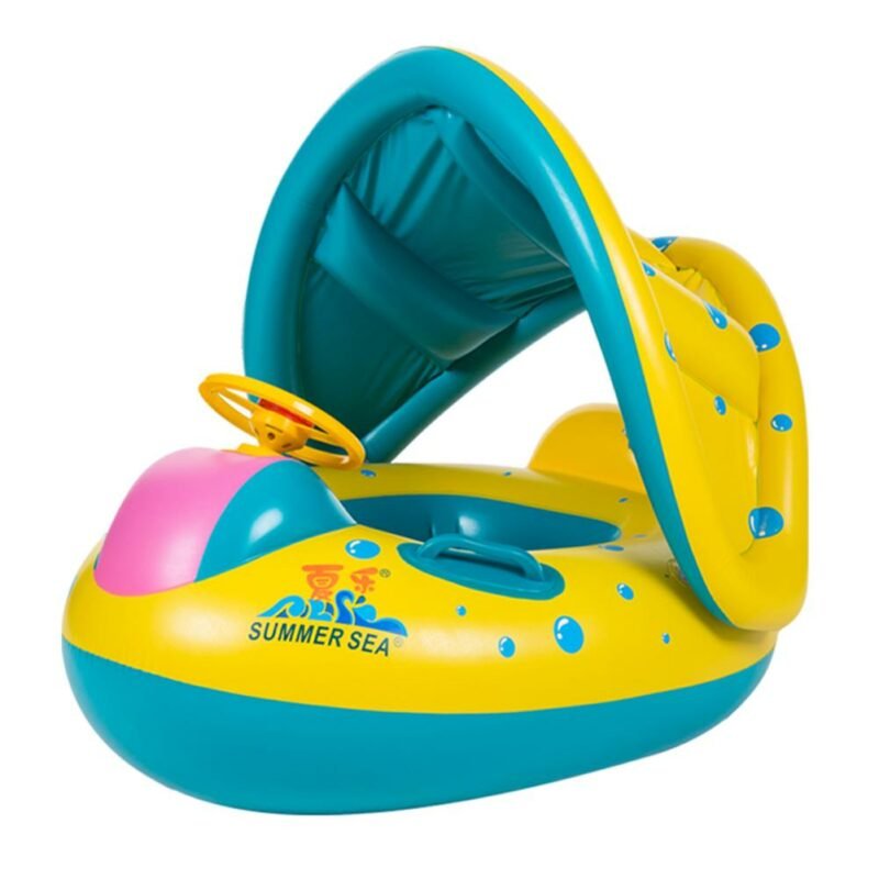 Summer Inflatable Rainbow Pool Float Raft Swimming Water Toy Party ...
