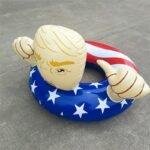 Summer Inflatable Trump Circle Water Bed Swimming Ring Thickened Oversized Pool Party Rings Float - 5