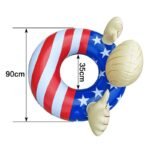 Summer Inflatable Trump Circle Water Bed Swimming Ring Thickened Oversized Pool Party Rings Float - 6