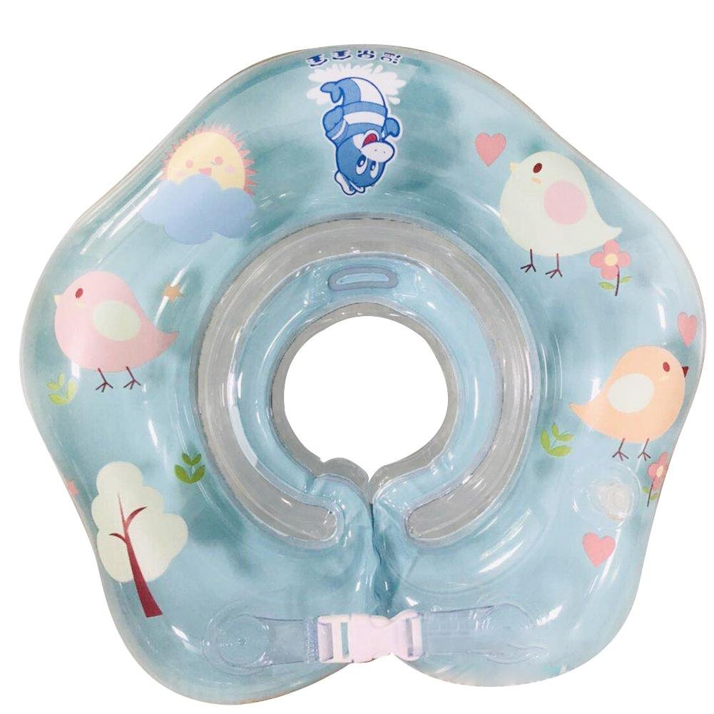 Summer Baby Inflatable Swimming Ring With Neck Collar Pool Safety Float Cartoon Design For borns - 2