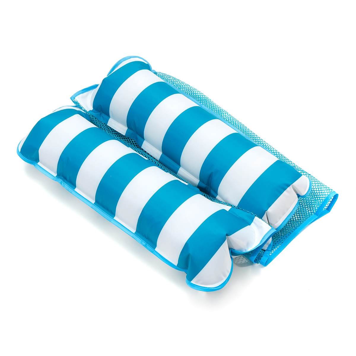 Deluxe Inflatable Floating Water Hammock Summer Pool Lounger Air Bed Swim Ring Relaxation Lounge Chair - 2