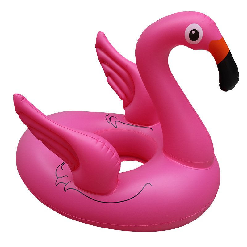 Infant Toddler Safety Seat Boat Flamingo Pool Float Kids Summer Inflatable Swimming Ring Water Fun Toys - 6