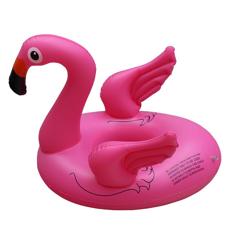 Infant Toddler Safety Seat Boat Flamingo Pool Float Kids Summer Inflatable Swimming Ring Water Fun Toys - 7