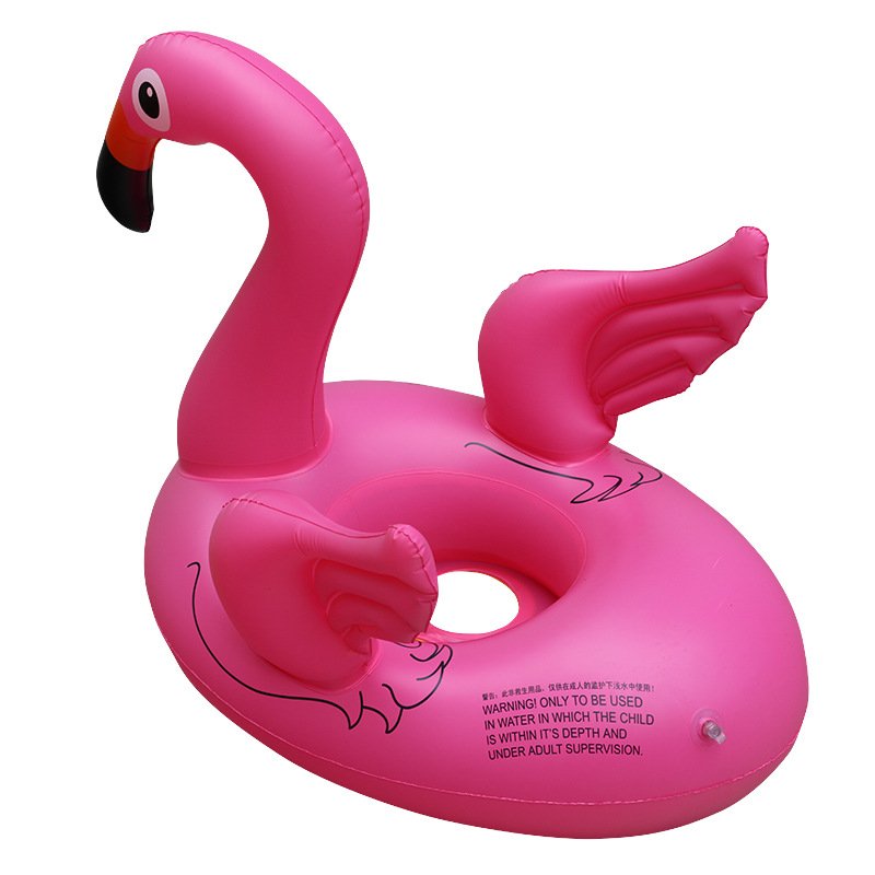 Infant Toddler Safety Seat Boat Flamingo Pool Float Kids Summer Inflatable Swimming Ring Water Fun Toys - 9