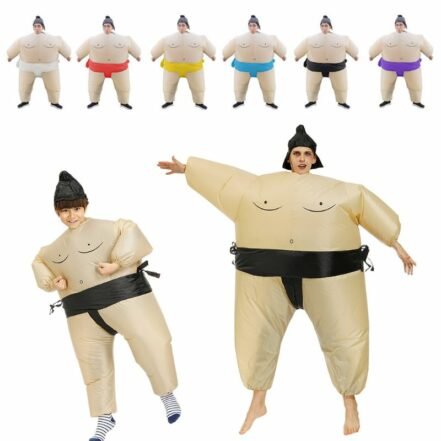 Inflatable Sumo Wrestler Costume For Halloween Cosplay Carnival Unisex ...