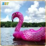 Super Giant Water Toys Pool Fun Raft Inflatable Pink Flamingo Float Island On Lake For 6 - 2