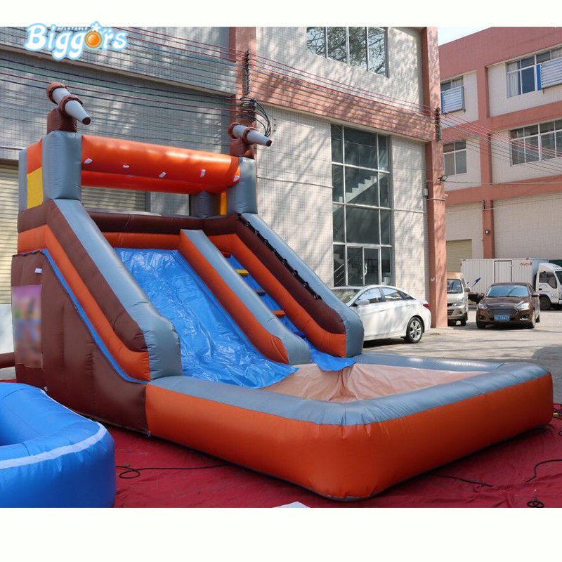 Commercial Grade Inflatable Water Slide With Pool Durable Punctureproof Perfect For Outdoor Kids Entertainment - 4
