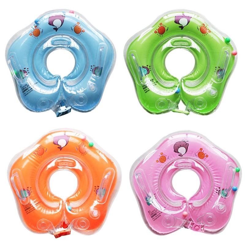 Swimming Baby Accessories Swim Neck Ring Tube Water Floating Drink Cup Holder