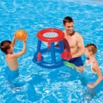 Swimming Pool Water Basketball Hoop Float Inflatable Ring Play Game Toys Outdoor Sport Toy Floating For Children Gift - 2