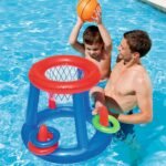 Swimming Pool Water Basketball Hoop Float Inflatable Ring Play Game Toys Outdoor Sport Toy Floating For Children Gift