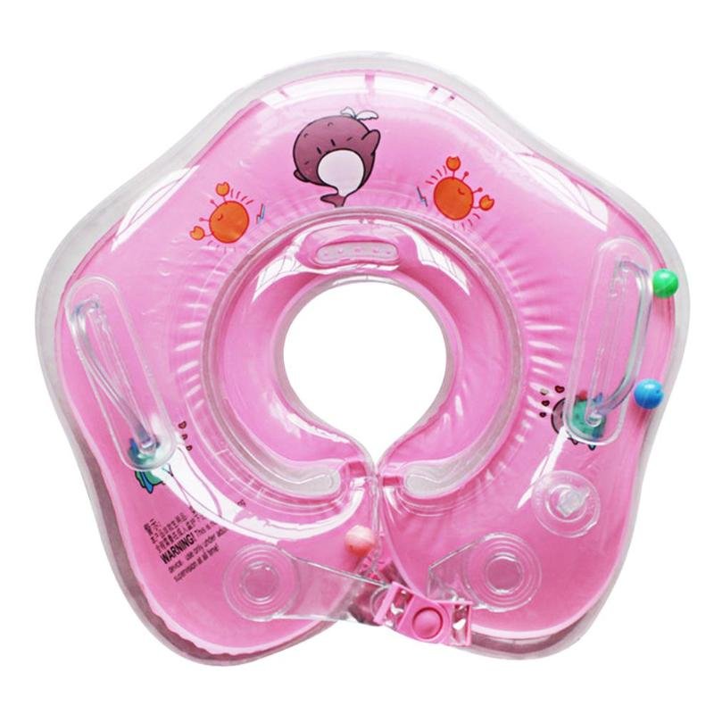 Baby Swimming Neck Ring Float Tube With Water Cup Holder Pool And Bath Accessories - 5 Baby Swimming Neck Ring Float Tube With Water Cup Holder Pool And Bath Accessories - 5