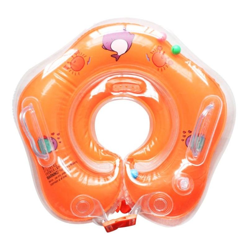 Baby Swimming Neck Ring Float Tube With Water Cup Holder Pool And Bath Accessories - 6 Baby Swimming Neck Ring Float Tube With Water Cup Holder Pool And Bath Accessories - 6