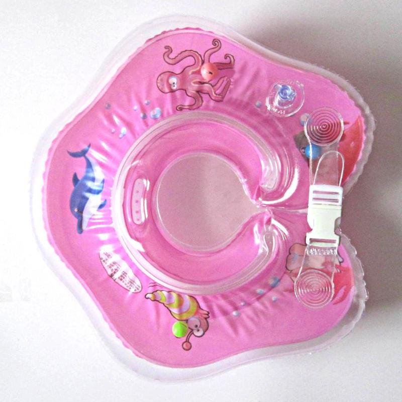 Baby Swimming Neck Ring Float Tube With Water Cup Holder Pool And Bath Accessories - 9 Baby Swimming Neck Ring Float Tube With Water Cup Holder Pool And Bath Accessories - 9