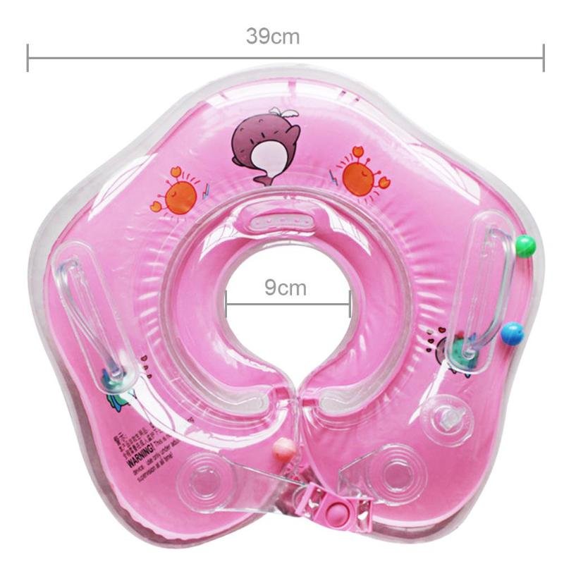 Baby Swimming Neck Ring Float Tube With Water Cup Holder Pool And Bath Accessories - 11 Baby Swimming Neck Ring Float Tube With Water Cup Holder Pool And Bath Accessories - 11