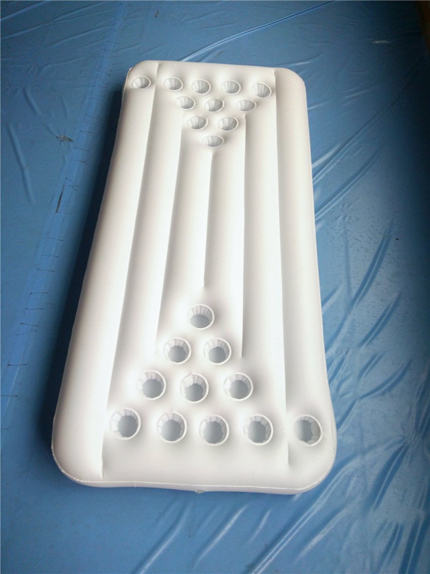 Inflatable Swimming Pool Float 24hole Beer Pong Table Party Cooler Mattress Water Toy Game Accessory - 1 Inflatable Swimming Pool Float 24hole Beer Pong Table Party Cooler Mattress Water Toy Game Accessory - 1