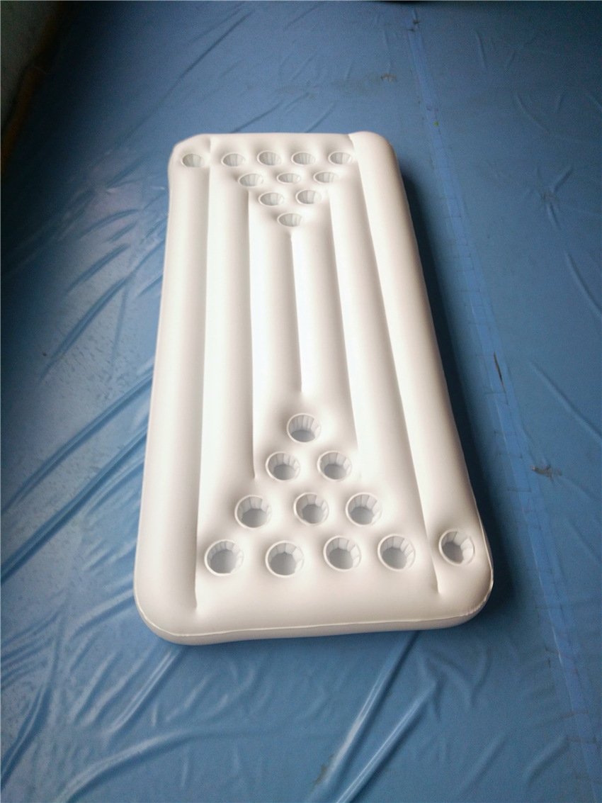 Inflatable Swimming Pool Float 24hole Beer Pong Table Party Cooler Mattress Water Toy Game Accessory - 2 Inflatable Swimming Pool Float 24hole Beer Pong Table Party Cooler Mattress Water Toy Game Accessory - 2