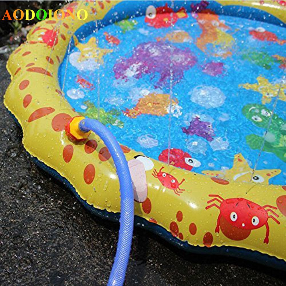 Outdoor Baby Splash Mat Lawn Beach Play Game Sprinkler Fun Water Spray Pool Squirt Toy For Kids - 3 Outdoor Baby Splash Mat Lawn Beach Play Game Sprinkler Fun Water Spray Pool Squirt Toy For Kids - 3