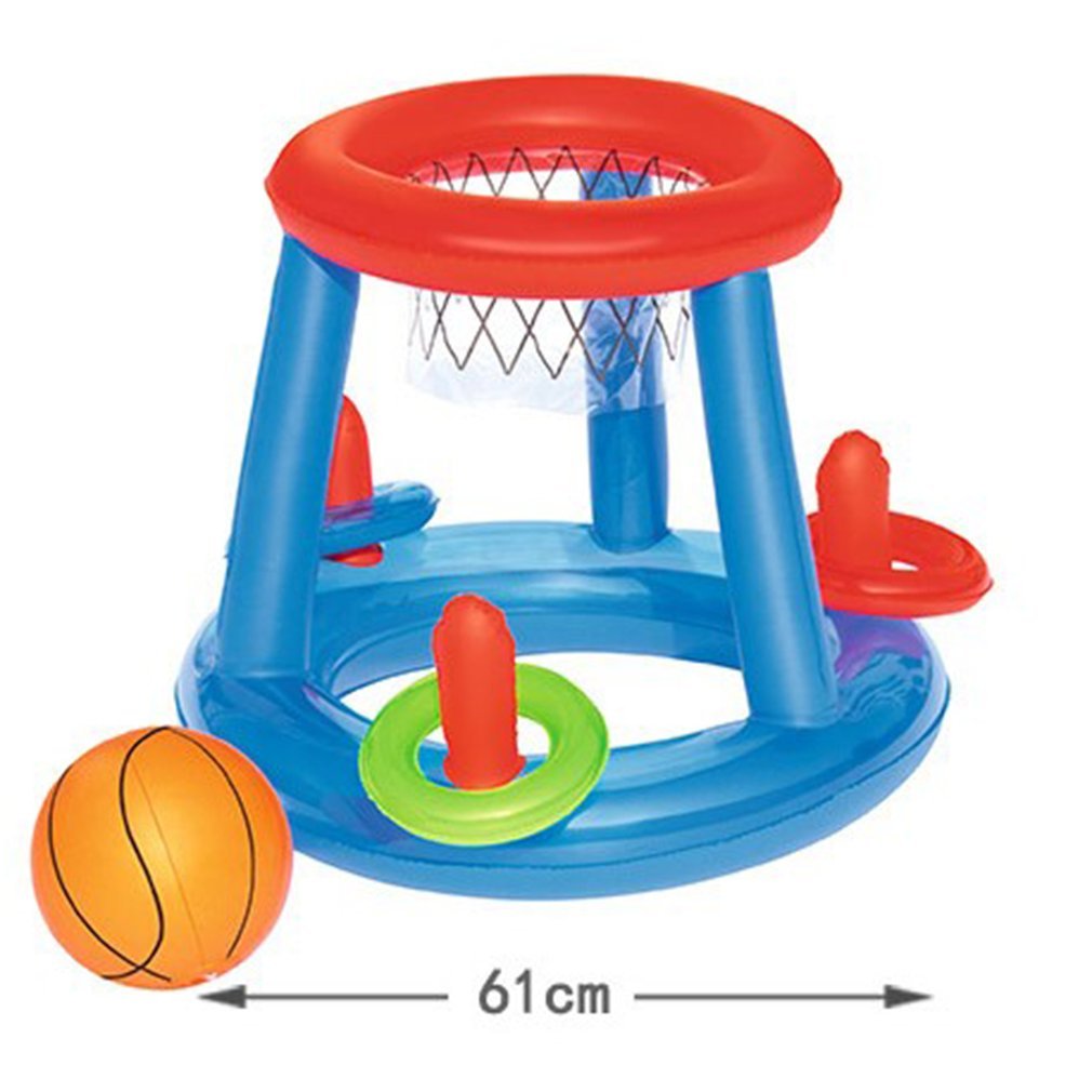 Inflatable Floating Basketball Hoop Outdoor Water Sport Game Toy Fun Swimming Pool Activity For Children Perfect Gift Idea - 6