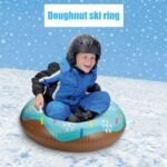 Thickened Inflatable Sled Snow Tube Wear Resistant Lightweight Winter Pad Flexible Kids Donut Shape Sport Outdoor Adult - 5